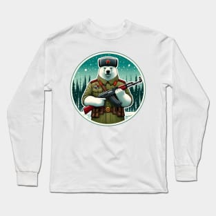 military Polar Bear Long Sleeve T-Shirt